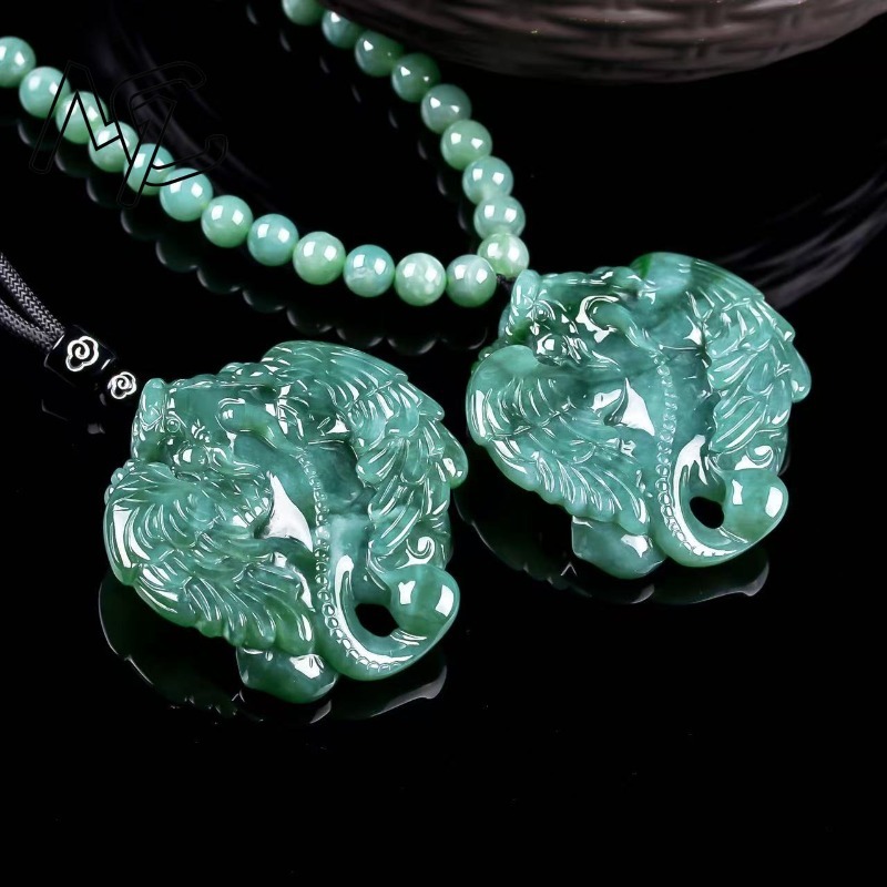 Cocktail Shaker Set - Natural Real Emerald Blue Water Flying