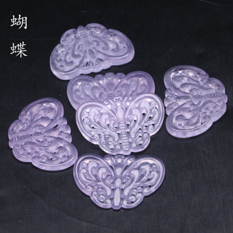 2pc Natural Purple Jade Hollow - Cocktail Shaker Set 评论和价格