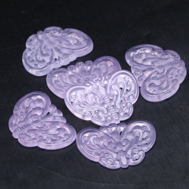 2pc Natural Purple Jade Hollow - Cocktail Shaker Set 评论和价格