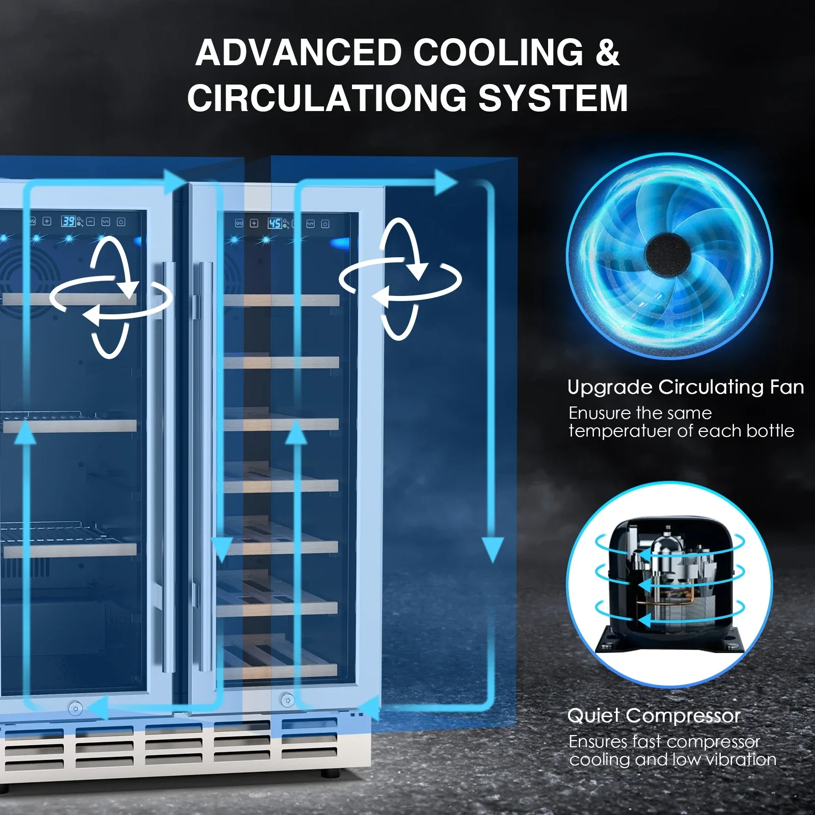 Wine and Beverage Refrigerator - Wine Beer Dual Zone 评论和价格